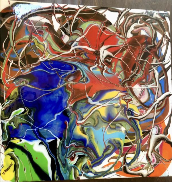 Multi-Color Abstract (small) 16"x16"