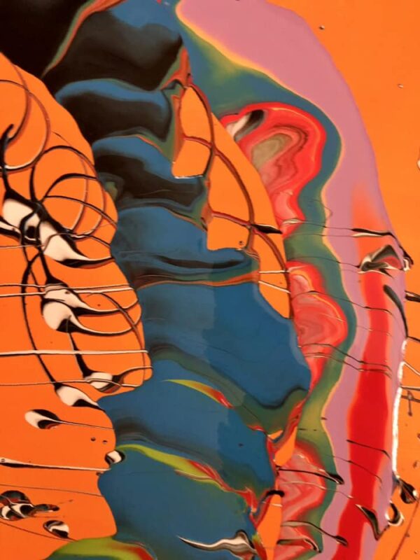 Orange Abstract -  Vibrant Multi-color - Image 5